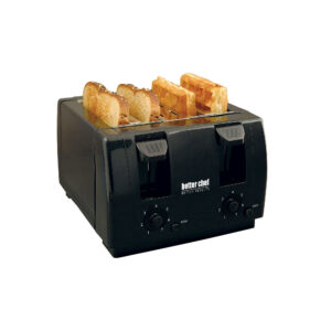 Better Chef 4 Slice Dual-Control Black Toaster