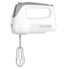 Black & Decker White 5 Speed Hand Mixer