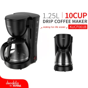 Decakila 10 Cup Coffee Maker (Black) - KUCF001B
