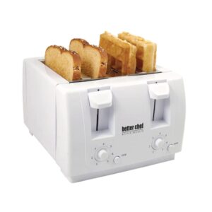 Better Chef IM-241W 4-Slice Dual-Control Toaster (White)